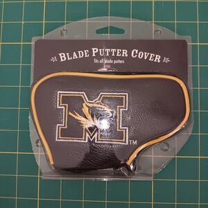NCAA MISSOURI GOLF Black and Gold Blade Putter Cover New